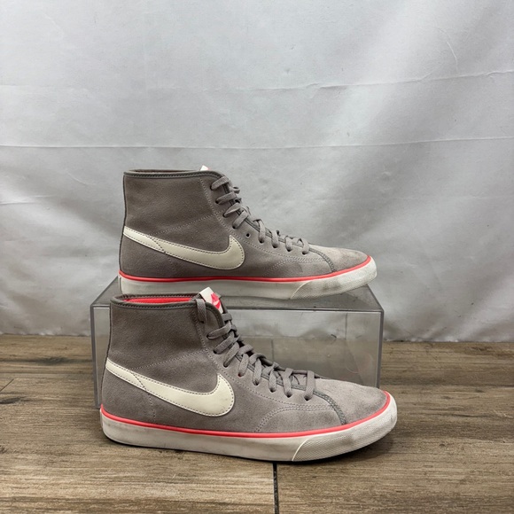Nike, Primo‎ Court Mid,  630656-060,  Gray /Orange Suede, Women’s Size 8.5 - Picture 1 of 10